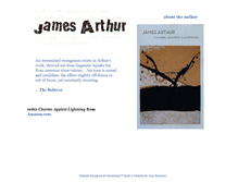 Tablet Screenshot of jamesarthurpoetry.com